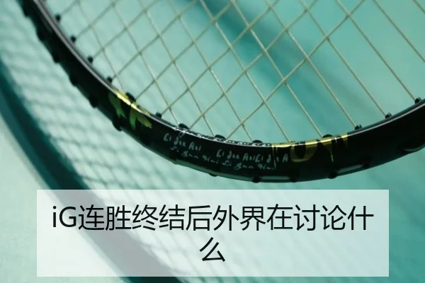 iG连胜终结后外界在讨论什么
